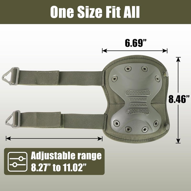 BZTAC Tactical Professional Combat Knee Protective Pads Set Advanced Tactical Gear Set for Outdoor CS Paintball Game Cycling Safety Skateboarding Gear Skates Airsoft Hunting Knee Protection Guard Pads - Image 4